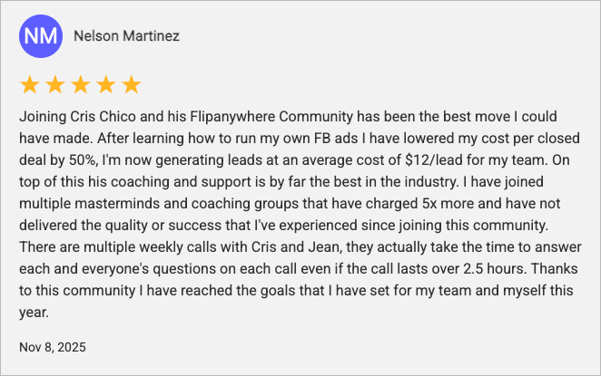 Nelson Martinez Testimonial